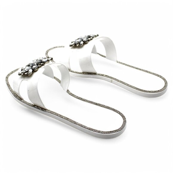 Olivia Miller Women S Kai Jelly Sandals - Fresh and Playful Elegance in White - Picture 6 of 7